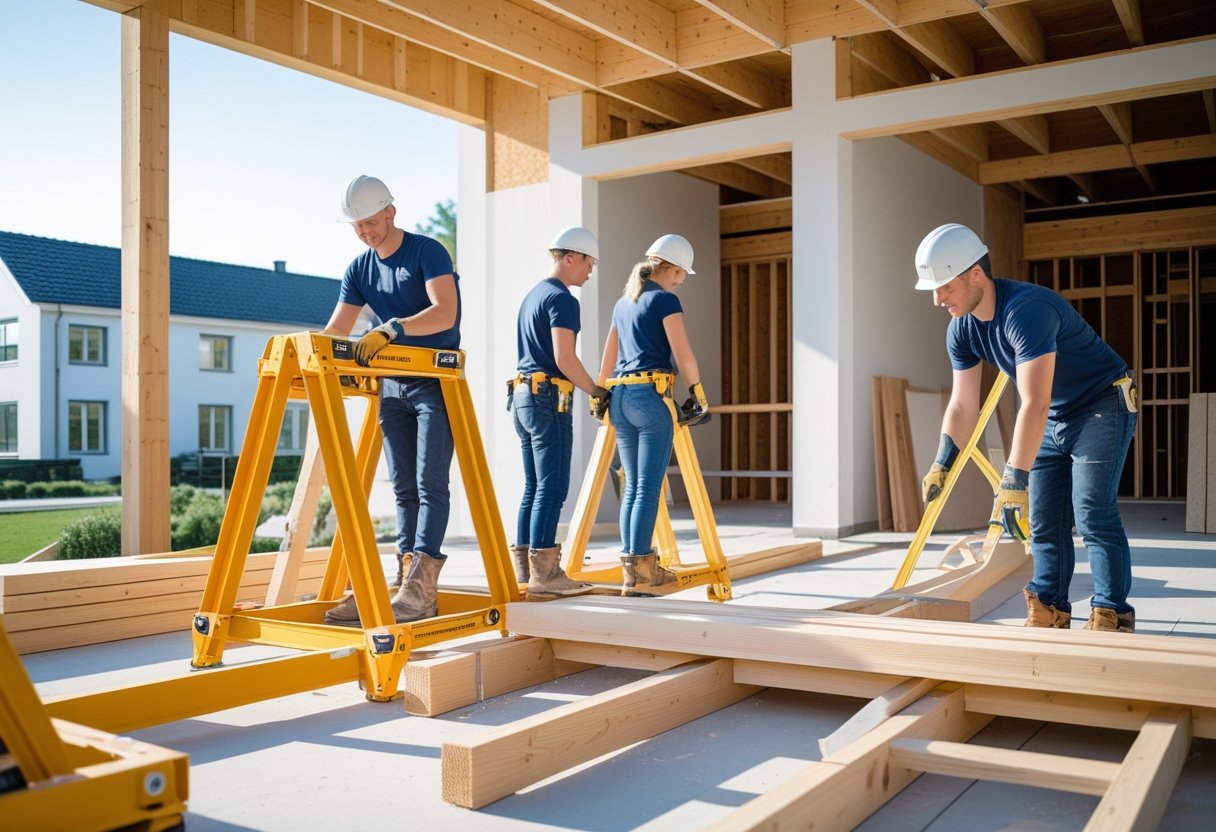 Sådan optimerer du dit byggeprojekt i Ølgod med arbejdsbukke til dine byggeopgaver